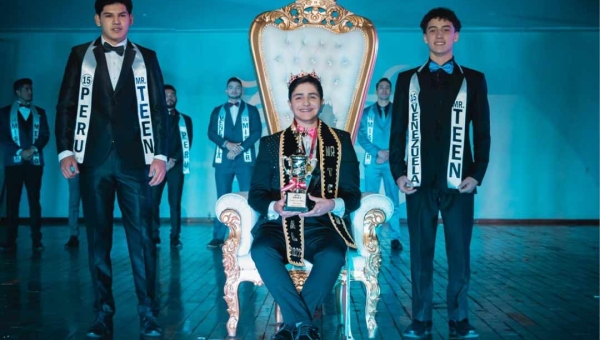 Acreano garante a faixa de Mister Teen Mundial em Arequipa, no Peru