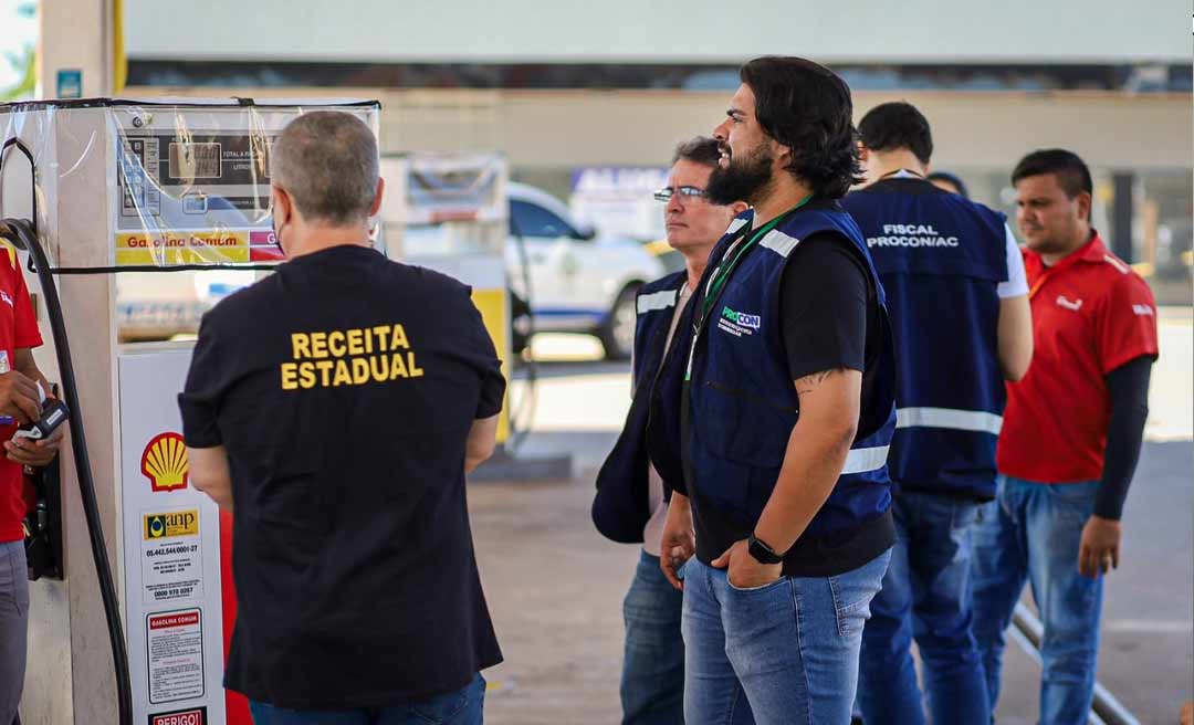 Procon e Secretaria da Fazenda realizam fiscalização em postos de combustível em Rio Branco 