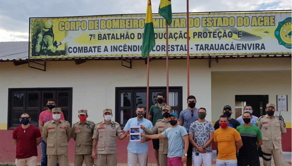 Jesus Sérgio libera emenda de R$ 2 milhões para construção do complexo esportivo dos Bombeiros de Tarauacá e do novo quartel de Feijó