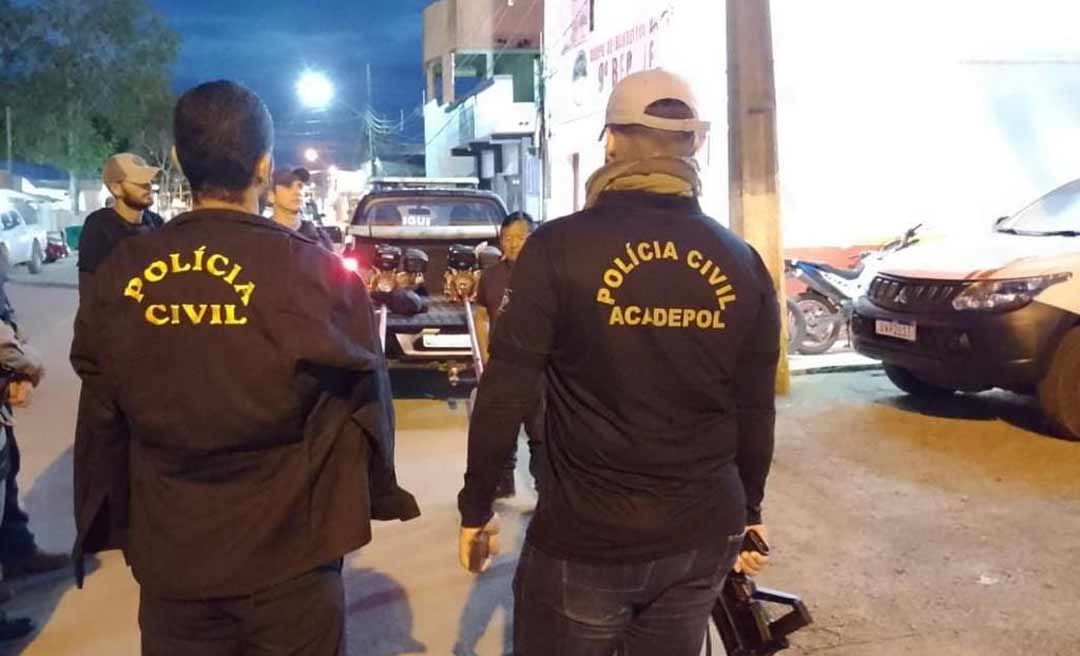 Ação conjunta das policias cumpre cinco mandados de prisão no interior do Acre