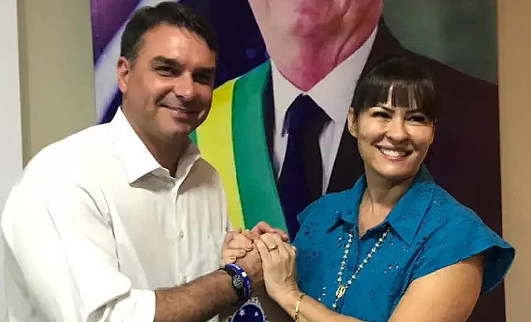Em vídeo, Flavio Bolsonaro pede voto para Marcia e diz que candidata é comprometida com “valores judaicos-cristãos”