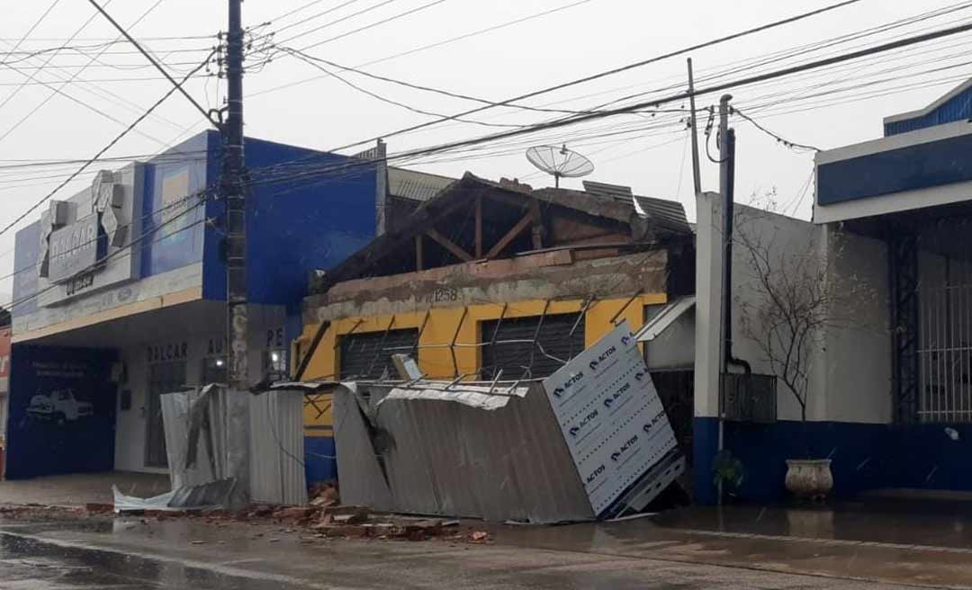 Quase 30 ocorrências foram registradas em mais de 10 bairros de Rio Branco durante temporal