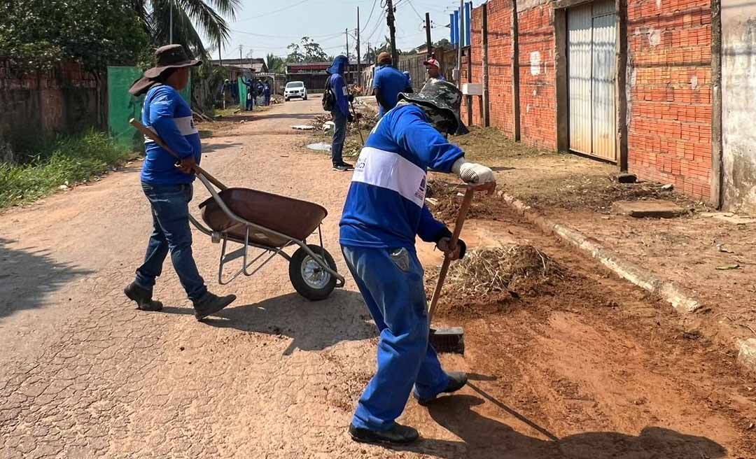 Bairros Placas e Airton Sena recebem mega mutirão de limpeza geral simultaneamente