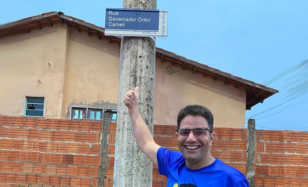 Gladson encerra carreata em rua que leva o nome de Orleir Cameli na Cidade do Povo e destaca legado do tio