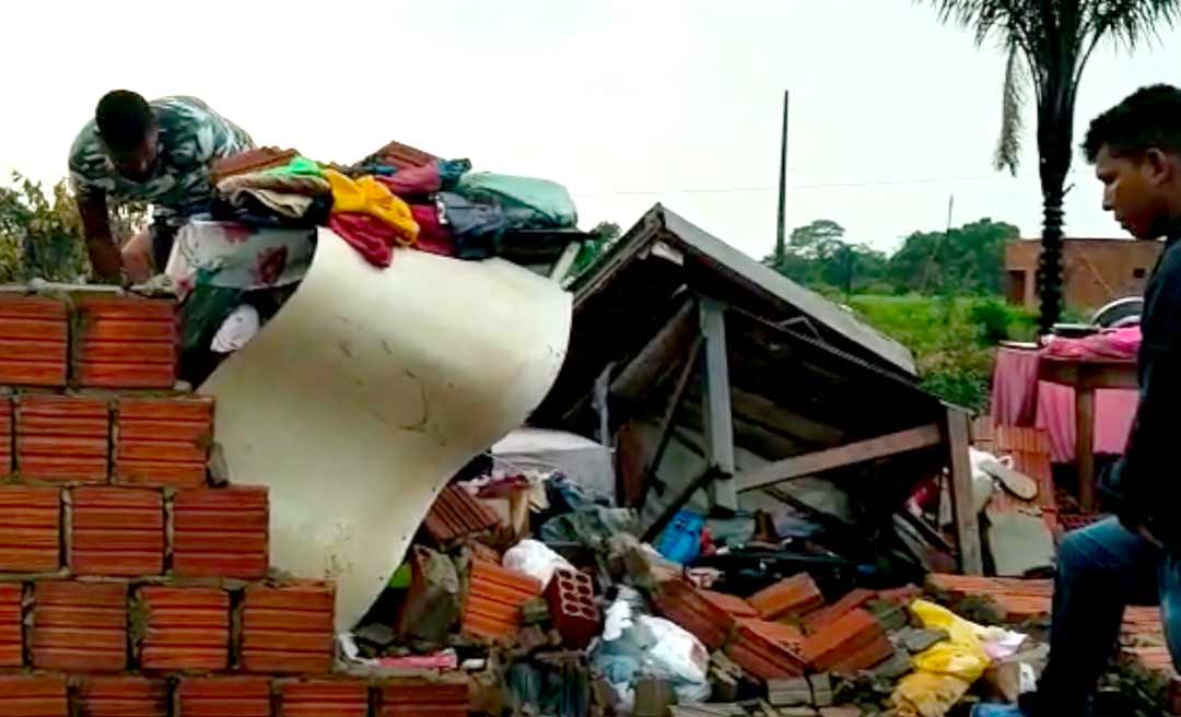 Bebê de seis meses morre após desabamento de casa durante temporal no Acre 