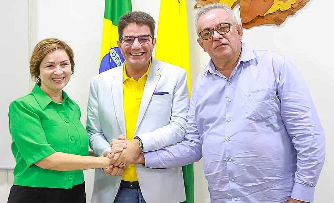 Expulso por Petecão do PSD, prefeito de Plácido se reúne com Gladson e é convidado para se filiar ao PP