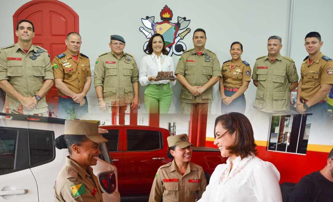 Senadora Mailza é homenageada pelo Corpo de Bombeiros do Acre