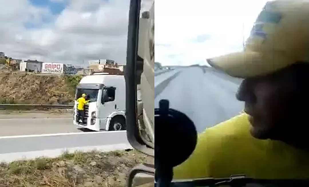 'Patriota do caminhão' revela motivo de se pendurar em veículo durante bloqueio ilegal de rodovia