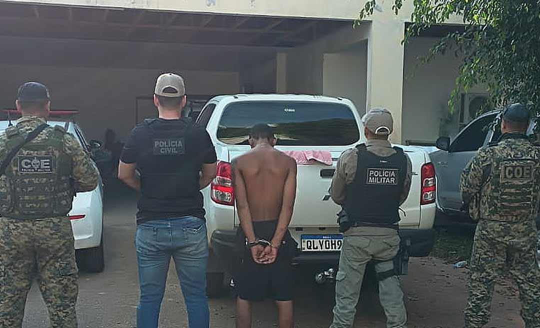 Polícia prende autor de série de roubos de veículos em Plácido de Castro e assalto em loja na Vila Evo Morales