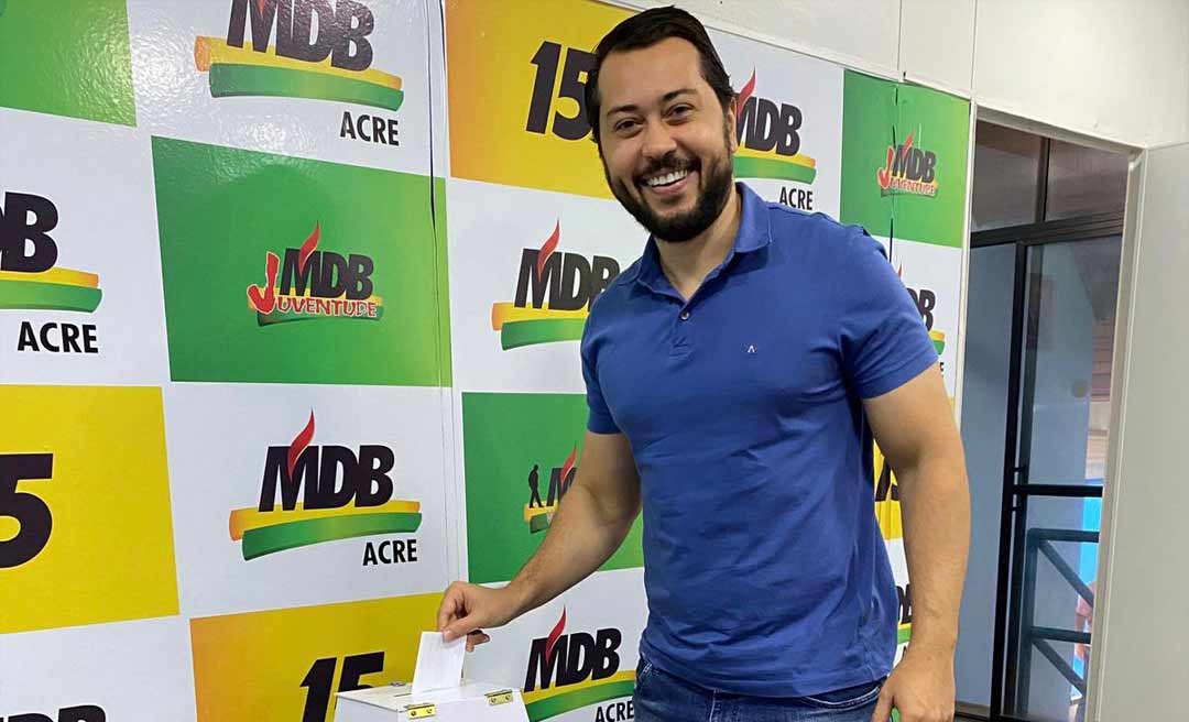 Com chapa única, Emerson Jarude será aclamado presidente municipal do MDB em Rio Branco nesta segunda