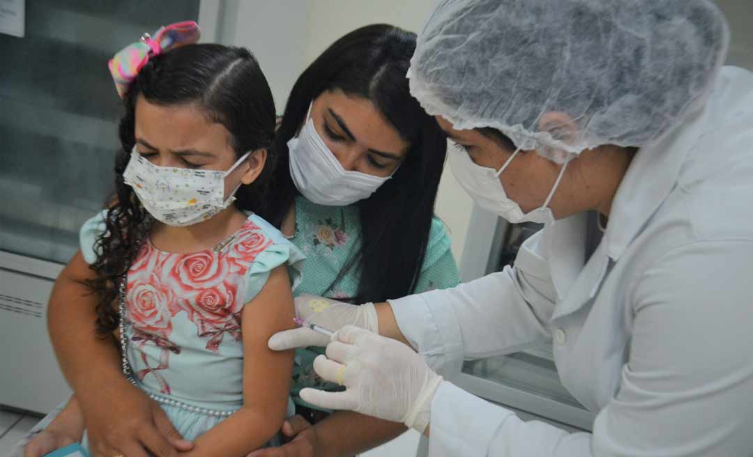 Saúde faz mutirão em Rio Branco para ampliar vacinação infantil contra covid neste sábado