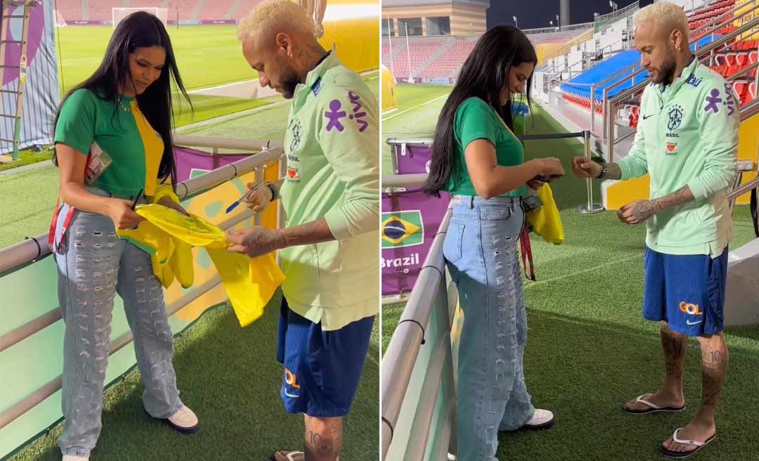 Influencer acreana Jéssica Ingrede realiza o sonho de conhecer Neymar