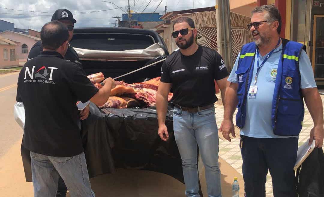 Tarauacá: MPAC realiza operação de combate a venda de carnes clandestinas