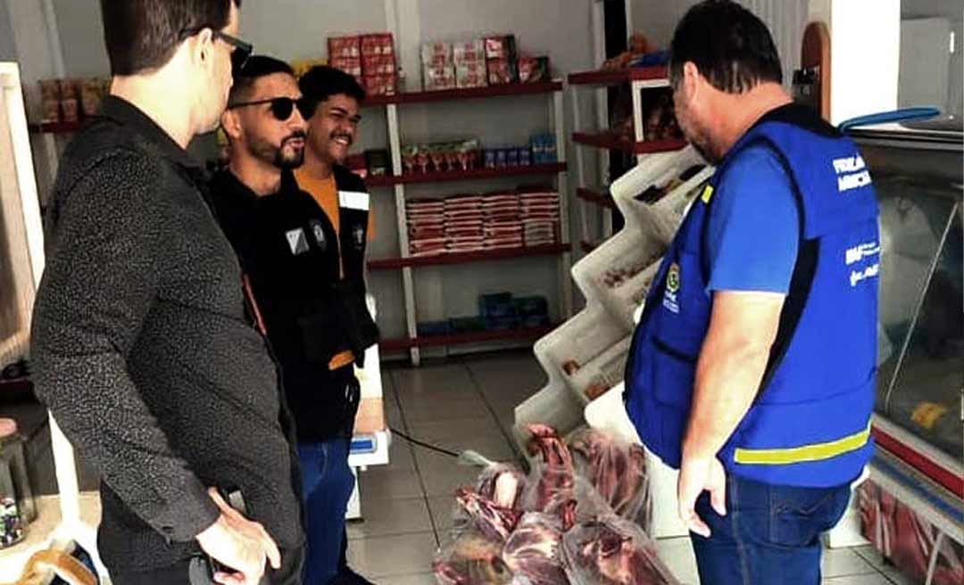 Tarauacá: MPAC faz apreensão de mais de 70kg de carnes clandestinas