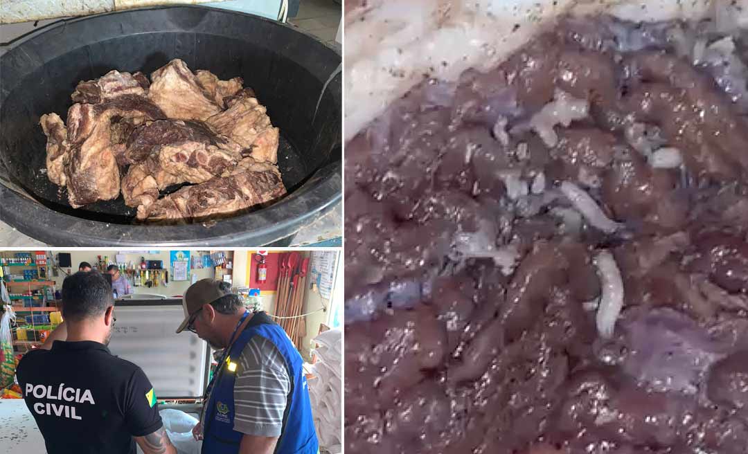 Carne clandestina com tapurus é apreendida em Feijó e proprietário é preso em flagrante