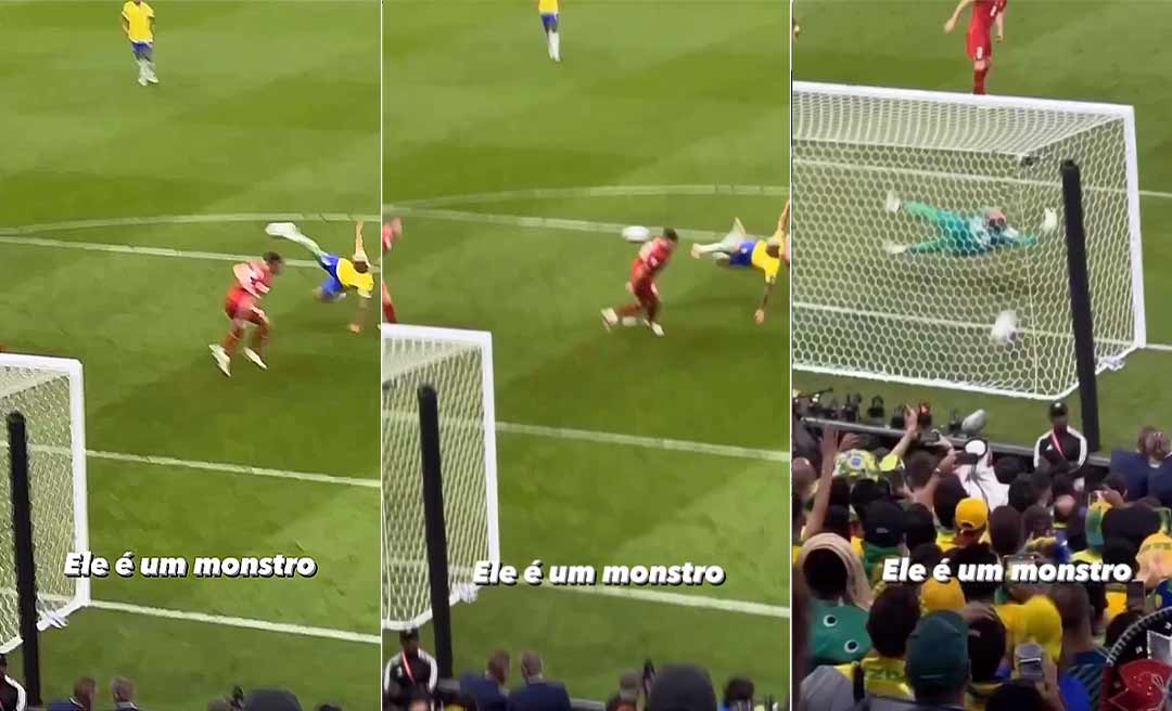 Richarlison compartilha vídeo do gol de voleio narrado por influencer acreana