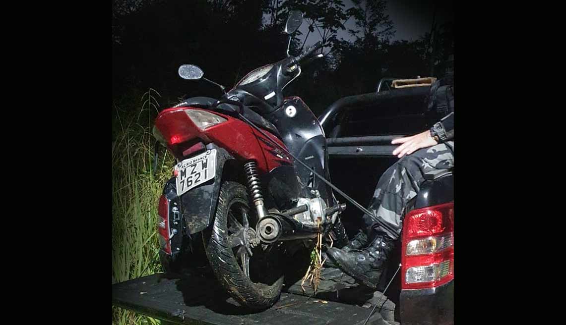 Moto de sargento da PM roubada em assalto no Centro já foi recuperada pelo Bope