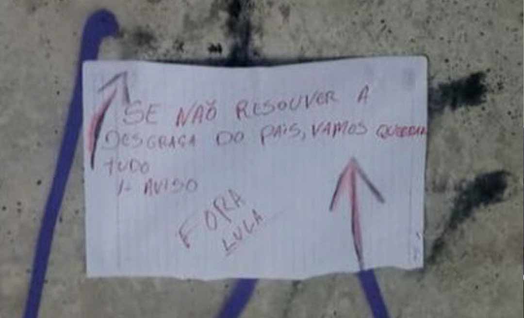 Bolsonaristas instalam bomba em ponte na Bahia com um recado: ‘Fora Lula'