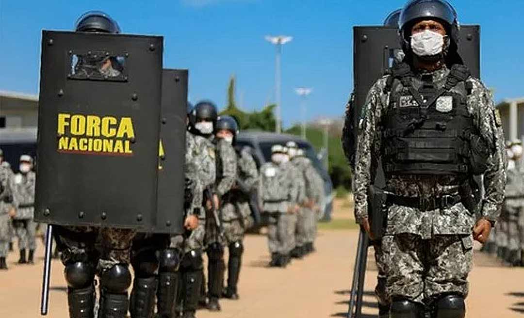 Sejusp anuncia envio de homens para a FN, embora 27 policiais militares do Acre já estejam à disposição do Ministério da Justiça em Brasília