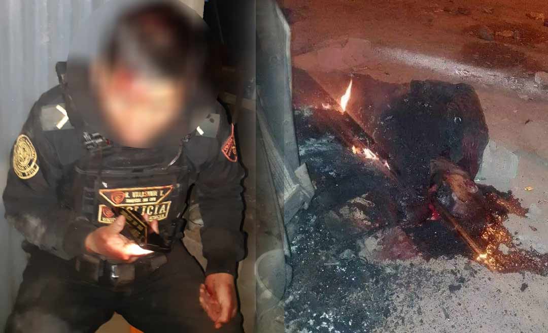 Policiais peruanos são apedrejados, mortos e queimados por apoiadores de Castillo