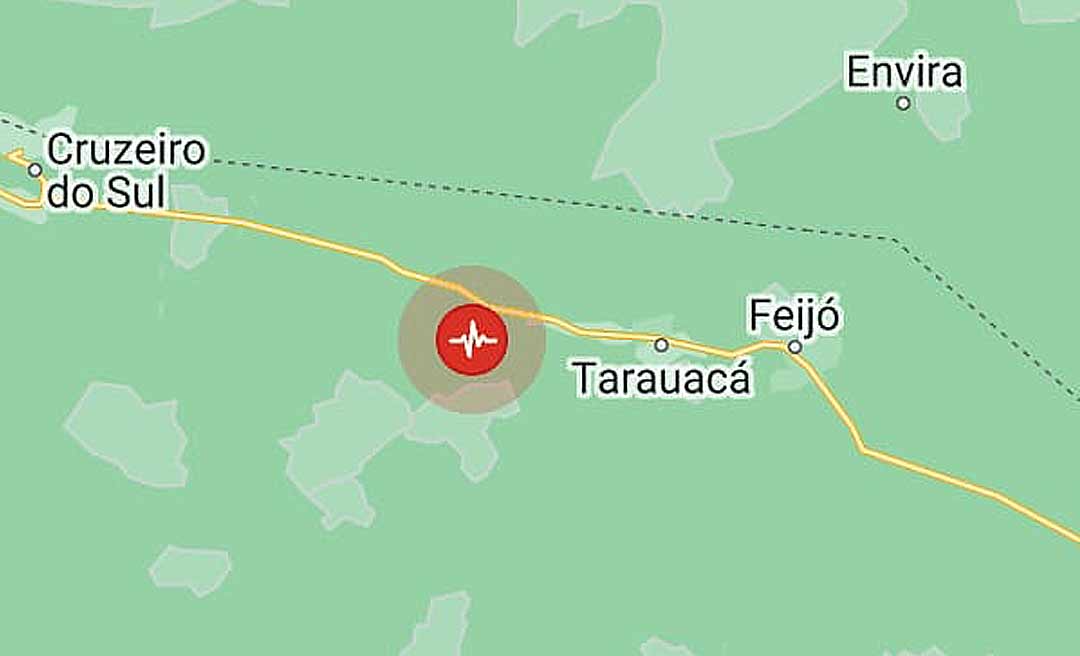 Terremoto de 4,3 graus é registrado em Tarauacá