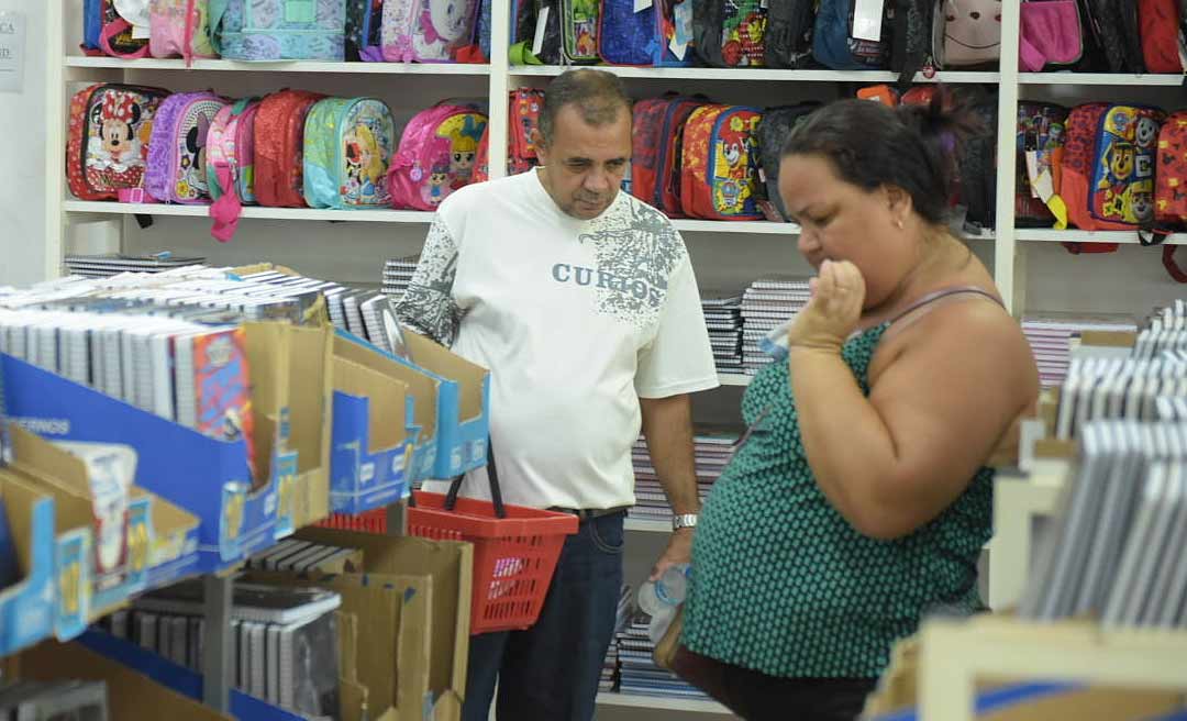 Preços do material escolar tem redução de 22,6% em Rio Branco, diz pesquisa Fecomércio