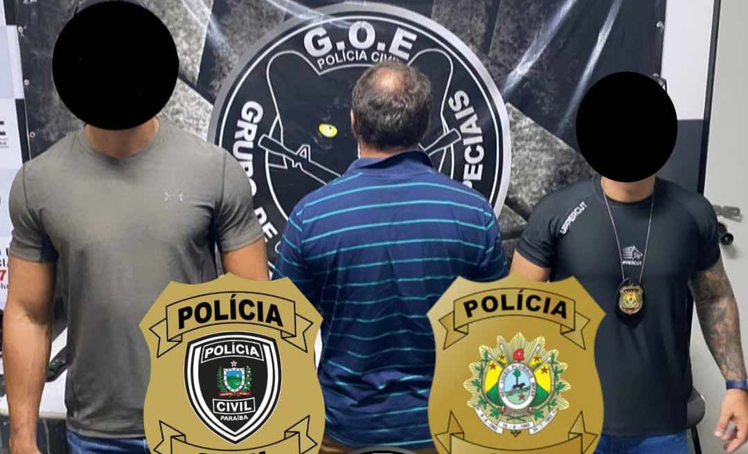 Trabalho integrado das Polícias Civis do Acre e Paraíba resulta na prisão de homem em João Pessoa