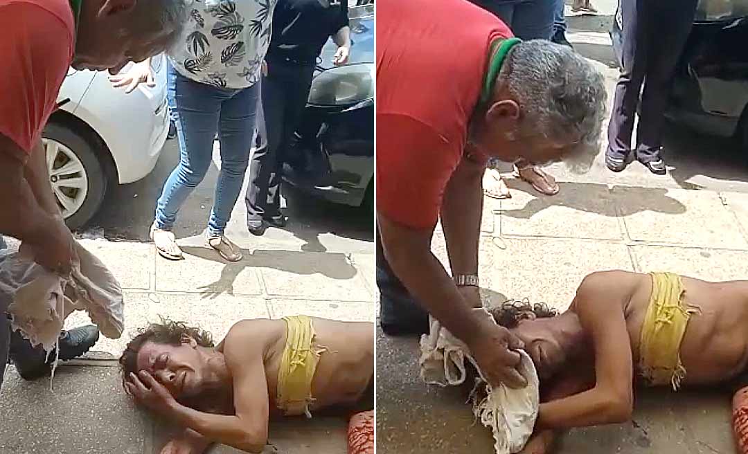 Morador de rua é atacado por desconhecido no Novo Mercado Velho e tem olho perfurado