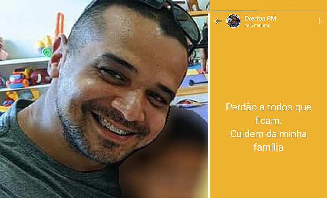 “Perdão a todos que ficam. Cuidem da minha família”, disse policial antes de atirar contra a própria cabeça