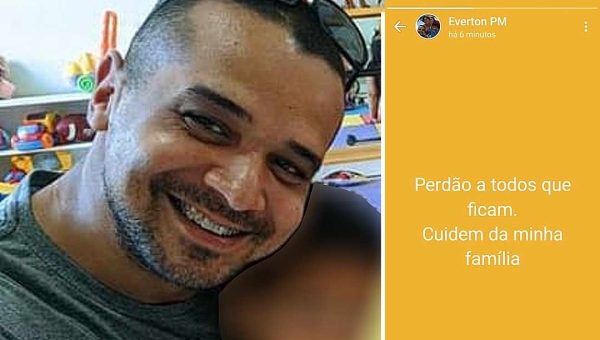 “Perdão a todos que ficam. Cuidem da minha família”, disse policial antes de atirar contra a própria cabeça