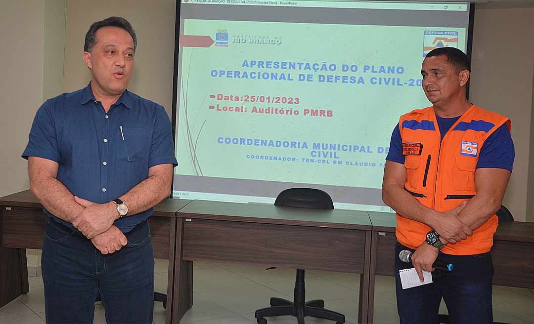 Plano Operacional para eventuais alagações é apresentado pela equipe da Prefeitura de Rio Branco