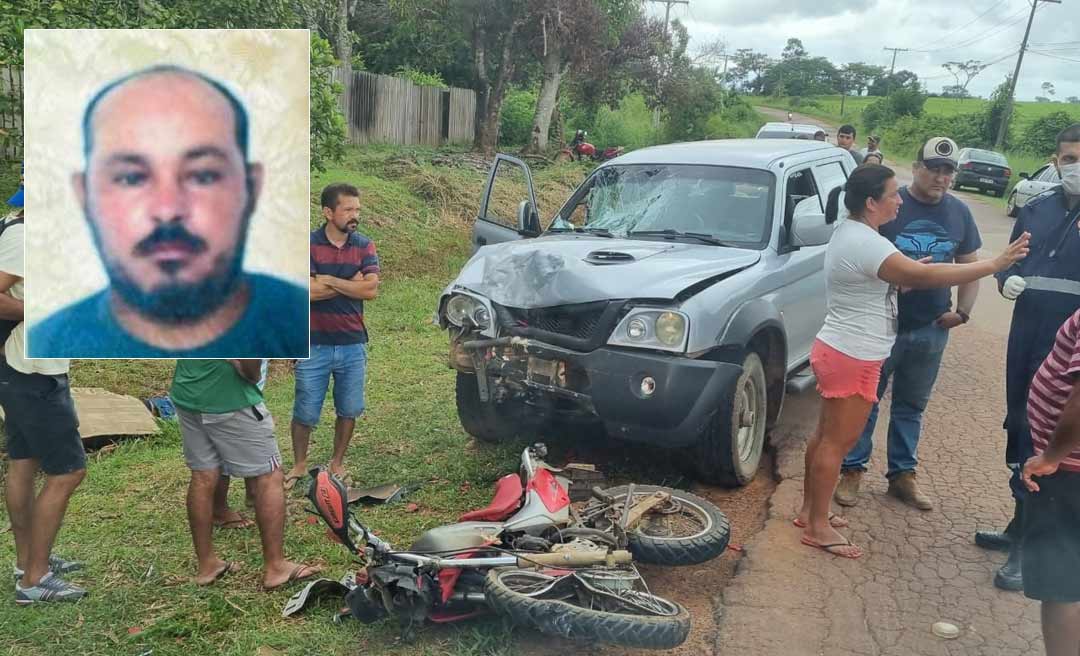 Na estrada de Porto Acre, conversão proibida causa morte de motociclista que foi arremessado para fora da pista