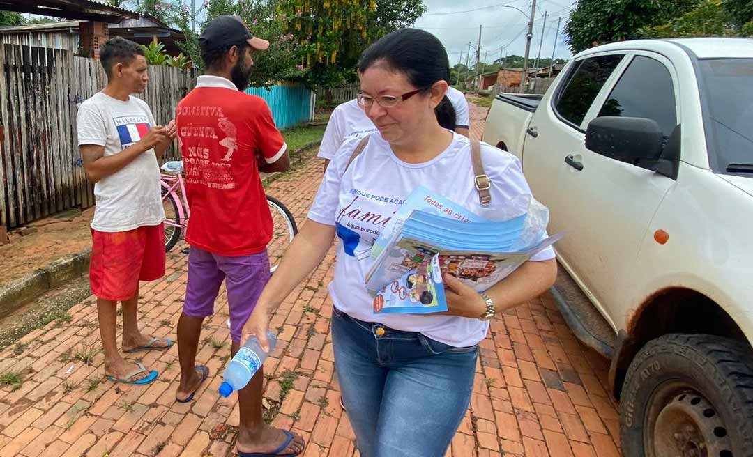 Agentes de Saúde do Quinari fazem trabalho preventivo de combate à Dengue