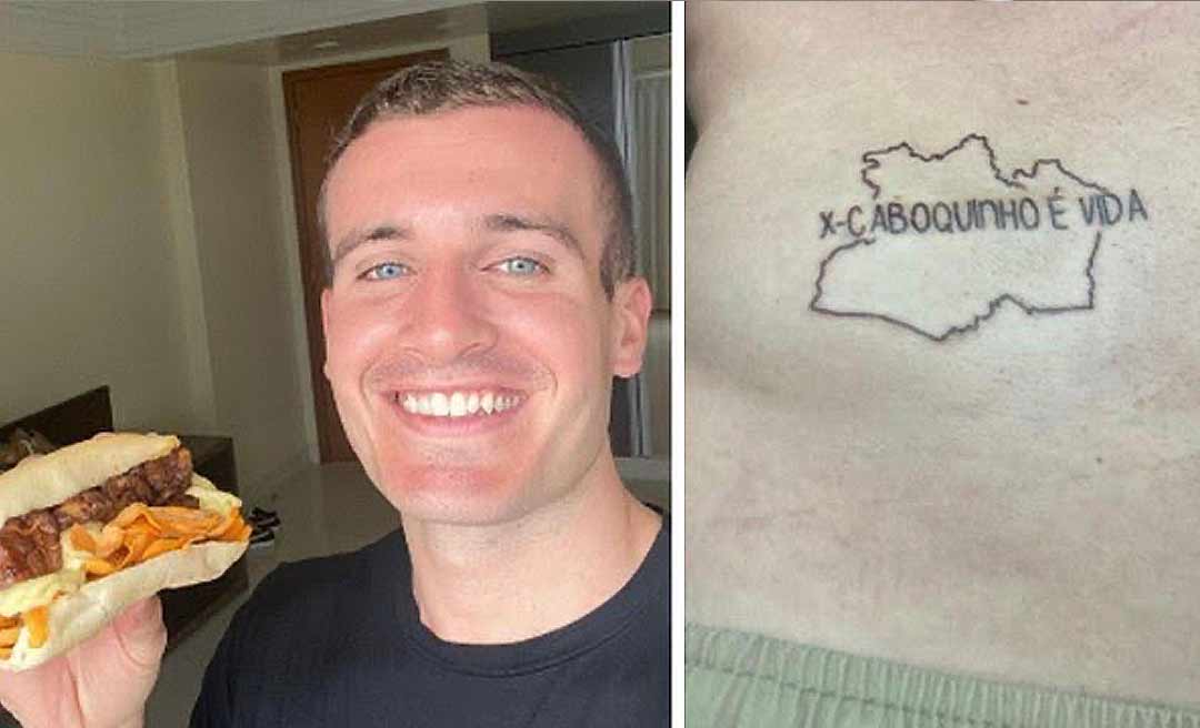 Australiano que se encantou pelo Acre visita Manaus e declara amor por sanduíche amazonense com tatuagem