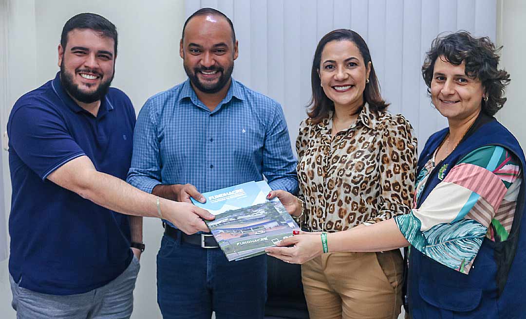 Governadora em exercício Mailza visita Fundhacre e reafirma compromisso do Estado com a saúde pública