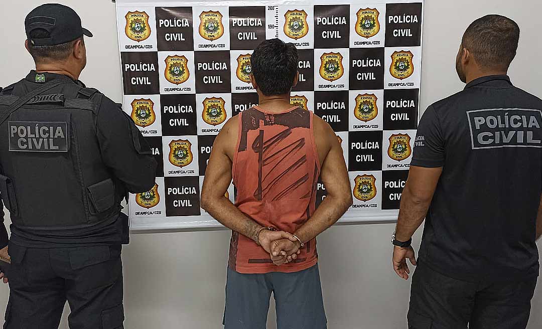 Homem que chutou e esfaqueou companheira em Cruzeiro do Sul é preso pela Polícia Civil