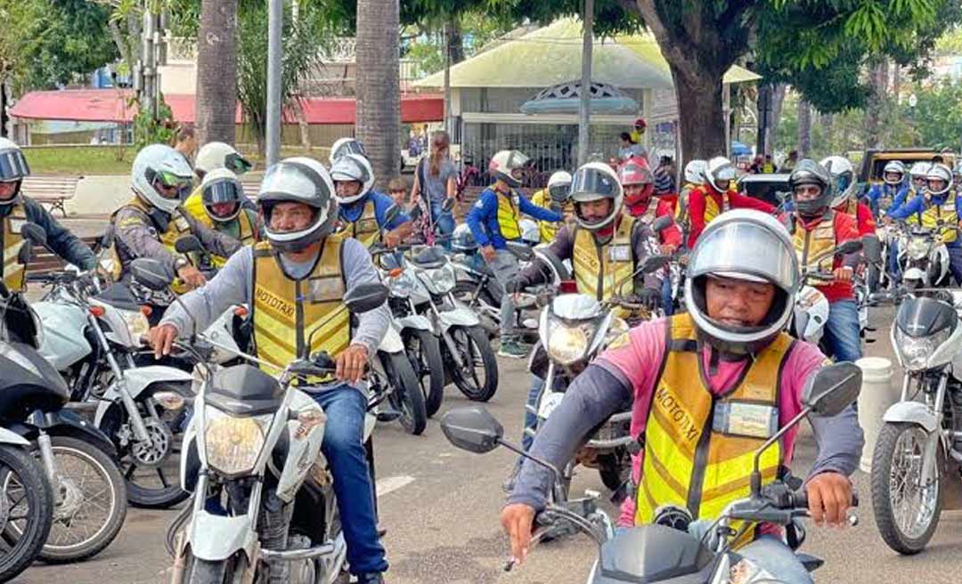 Na Capital, mototaxistas cobram punição a motoristas de aplicativo