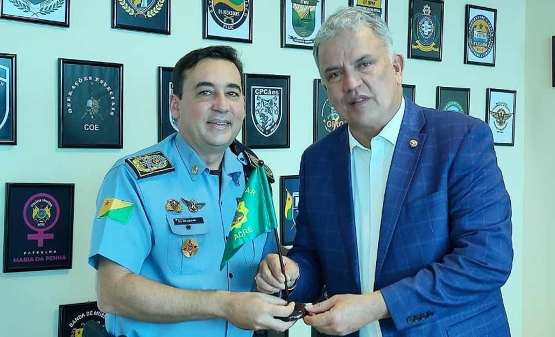 Comandante-geral da PM recebe presidente da Comissão de Segurança Pública no Senado