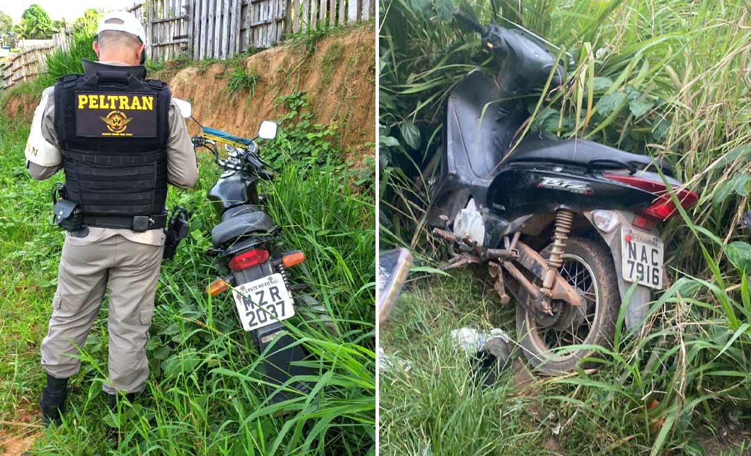 Polícia Militar recupera duas motocicletas furtadas e prende foragido da justiça no interior do Estado do Acre