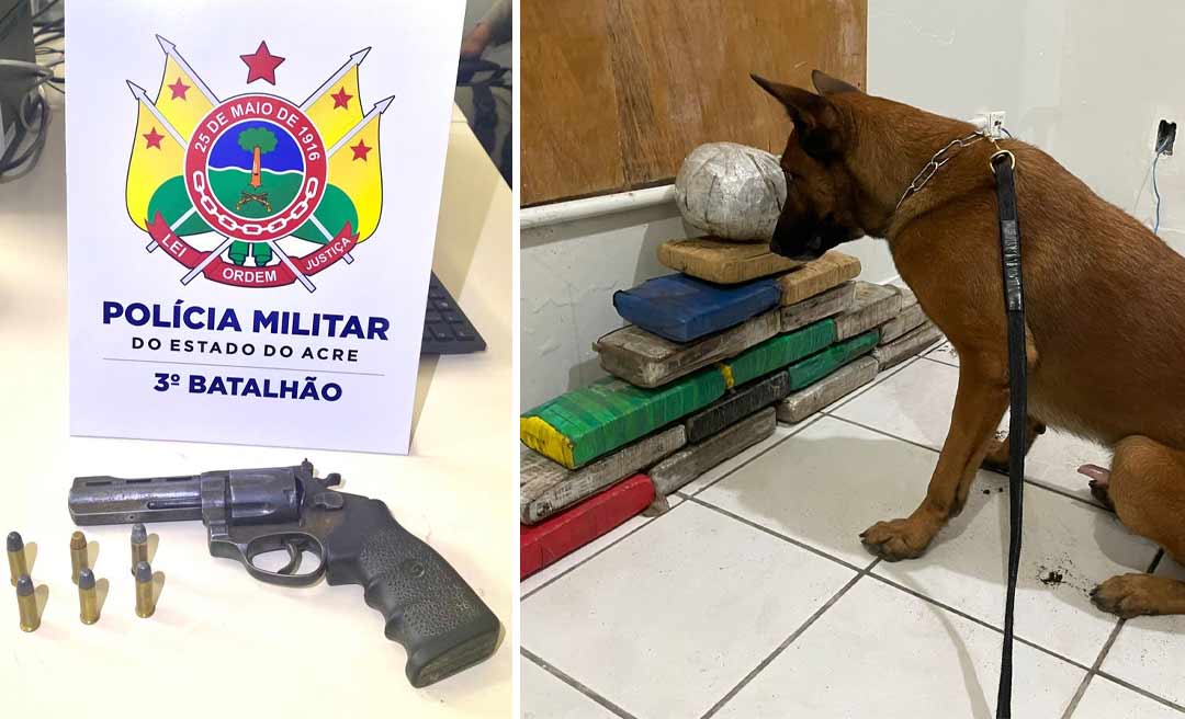 PM liberta família feita de refém e apreende mais de 17 quilos de drogas e arma de fogo