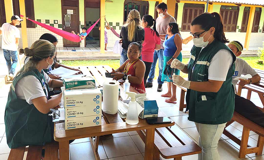 Equipes de saúde de Rio Branco prestam atendimento em abrigos, às famílias alagadas