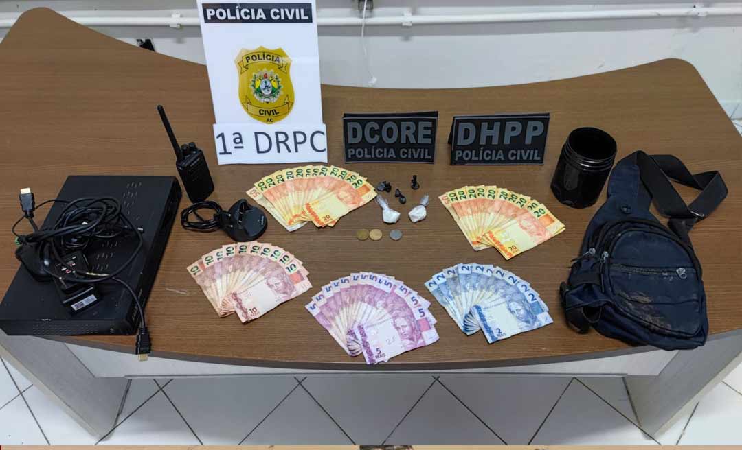 Polícia apreende dinheiro, drogas e material para embalagem durante operação na Sobral