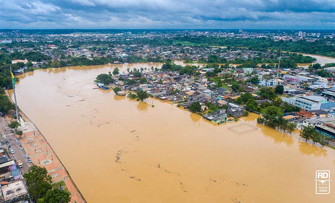 Na Capital, Rio Acre apresenta estabilidade na medição das 18 horas desta segunda-feira