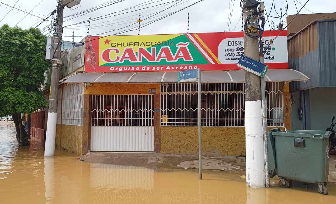 Churrascaria Canaã da Gameleira, com famosa salada de maionese, fecha as portas por conta da enchente do Rio Acre