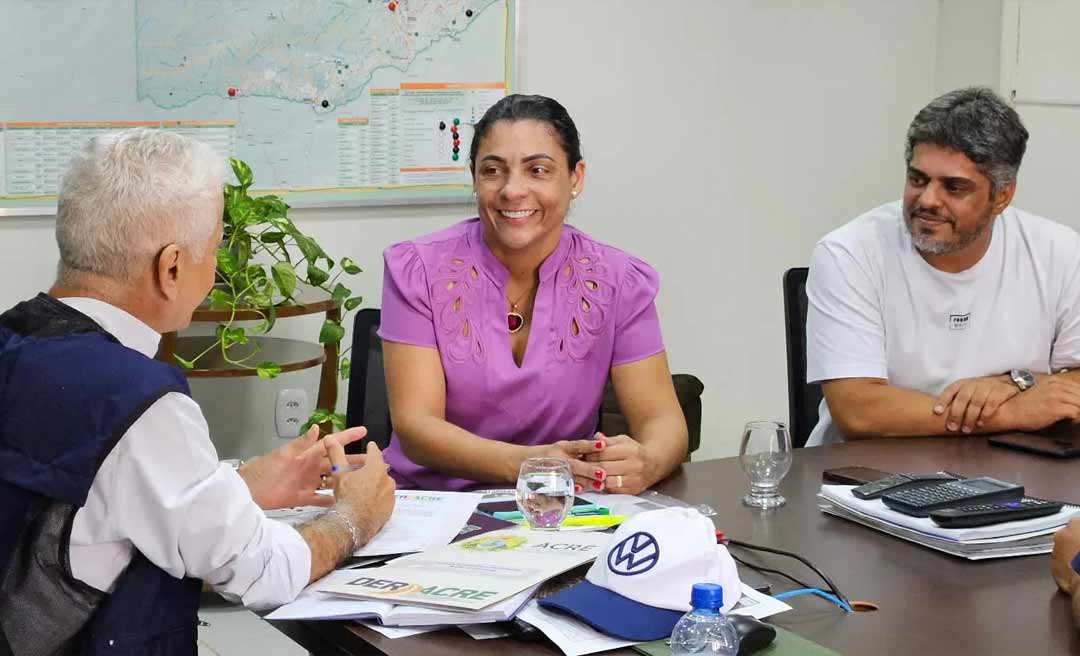 No Deracre, Rosana Gomes e Ney do Miltão buscam parceria para melhorar ruas de Senador Guiomard