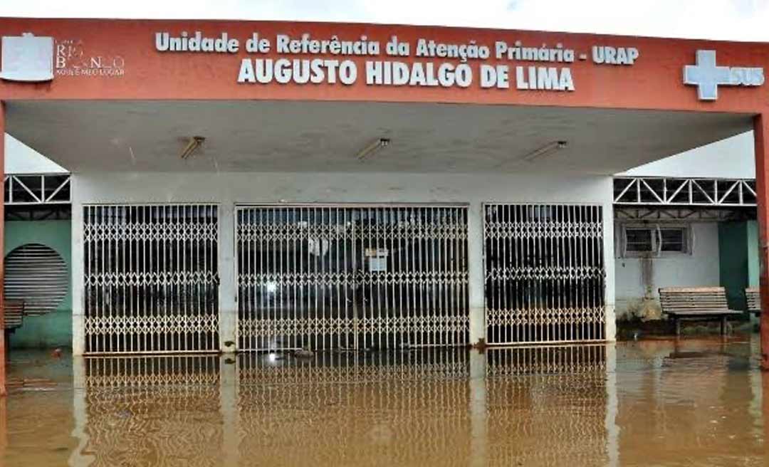 Quatro unidades de saúde da cidade de Rio Branco são fechadas devido a cheia do Rio Acre