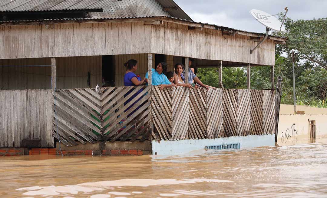 Rio Acre segue baixando: 17, 68 metros às 15 horas 