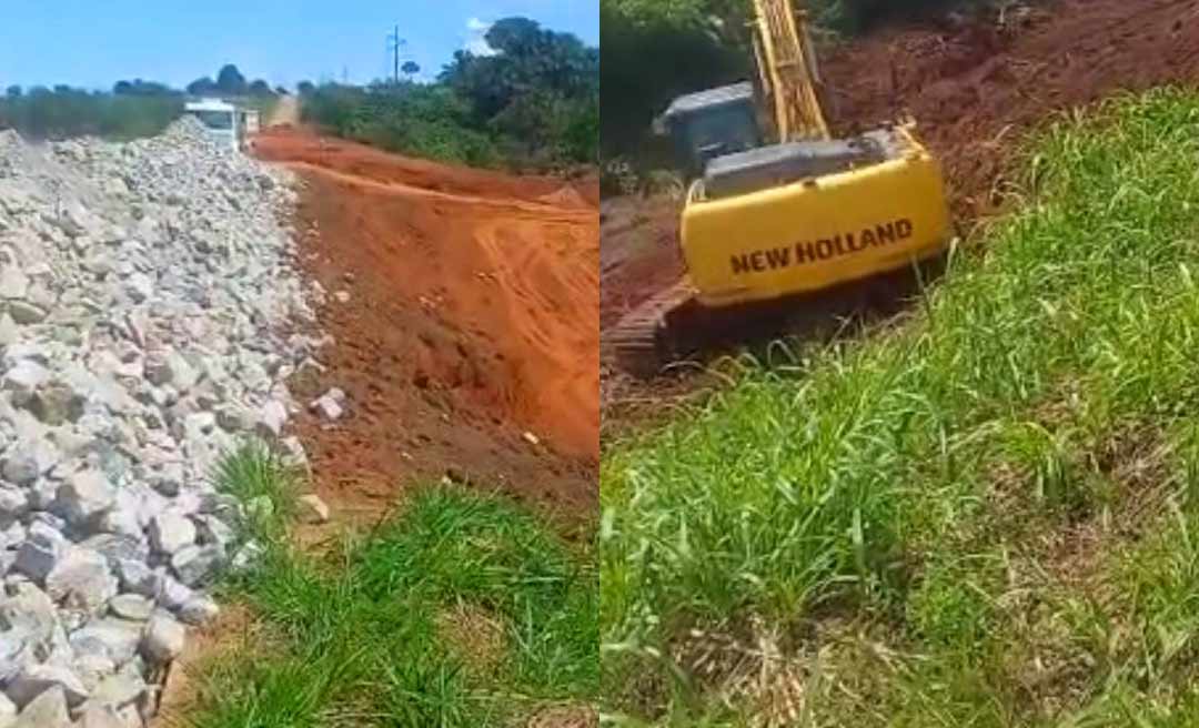 Após protesto de moradores do Baixa Verde, Dnit começa a construir desvio no Quinauá na BR-364