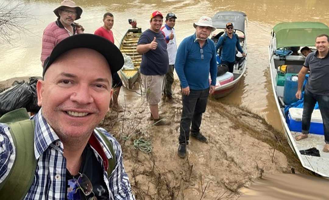 Gerlen Diniz visita comunidade rurais do Rio Yaco, em Sena Madureira, e diz: “viagem abençoada”