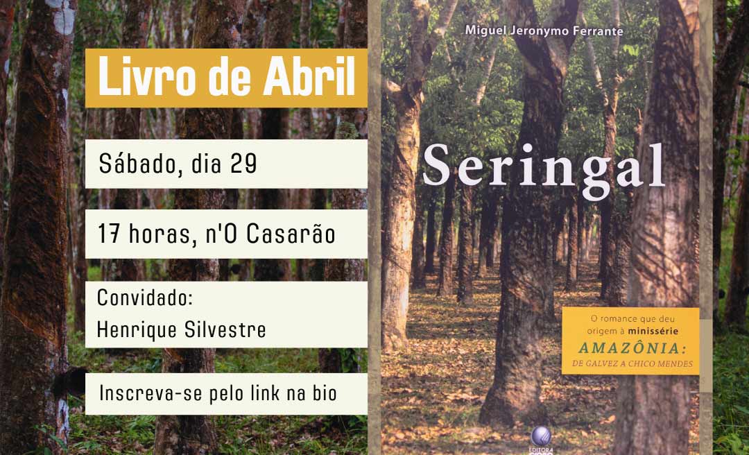 Encontro de leitores do Clube Prateleira debate o livro “Seringal”, de Miguel Ferrante 